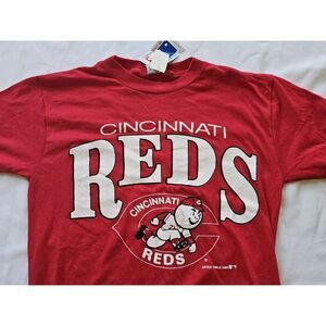 Vintage Artex Cincinnati Reds T-Shirt Men's M Red 80s Retro Sports‎ USA Single